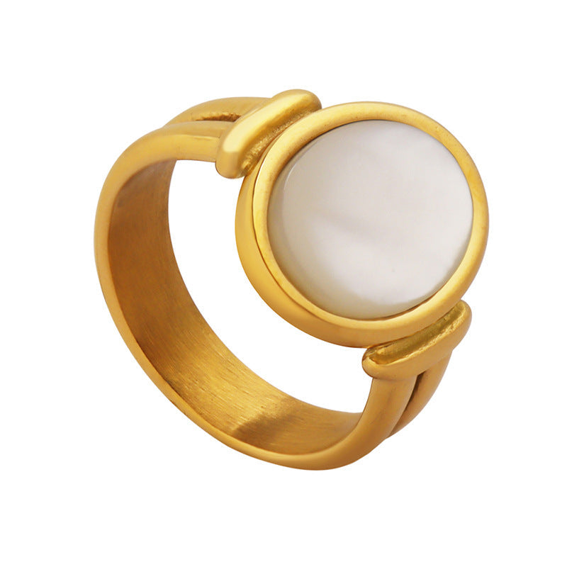 Belle Gold Muschelring