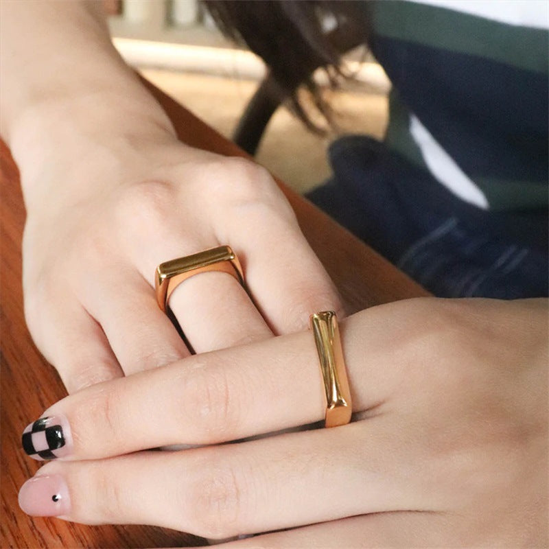 Geometrischer Leone Ring